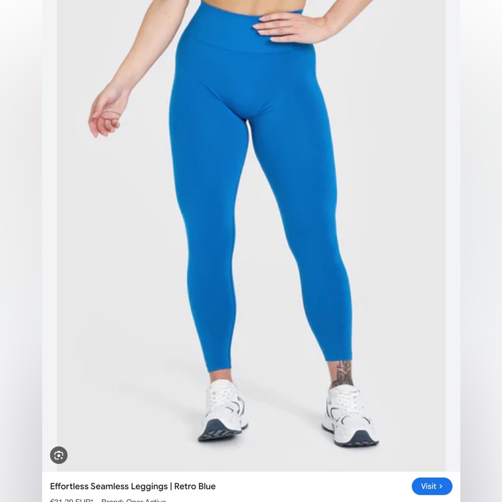 Effortless Seamless Blue Leggings